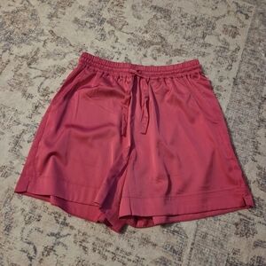 The Drop Eva Silky Shorts Hot Pink